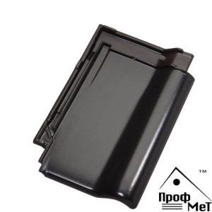 Керамическая черепица Jacobi J 11 благородный черный, ангоб