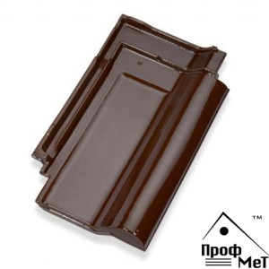 Керамическая черепица Jacobi J13 каштановый авангард глазурь