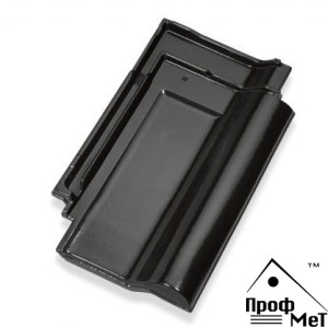 Керамическая черепица Jacobi J13 черно-вулканический авангард глазурь