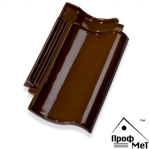 Керамическая черепица Jacobi Z5 каштановый авангард глазурь