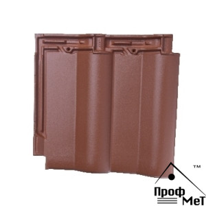 Керамическая черепица Meyer-Holsen Tandem двойная старо-красная ангоба