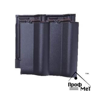 Керамическая черепица Meyer-Holsen Tandem двойная графитовая кристальная ангоба