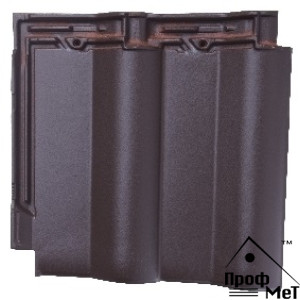 Керамическая черепица Meyer-Holsen Vario двойная коричневая терра ангоба