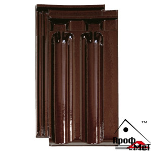 Керамическая черепица Meyer-Holsen Марсилька коричневая бонгосси Глазурь Маркато Спец цвет