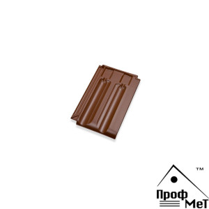 Керамическая черепица Walther Tradition Медно-коричневый матовый ангоб