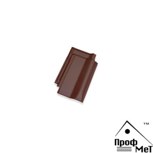 Керамическая черепица Walther W6v Медно-коричневый матовый ангоб
