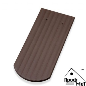 Керамическая черепица Walther Biberschwanzziegel Темно-коричневый матовый ангоб