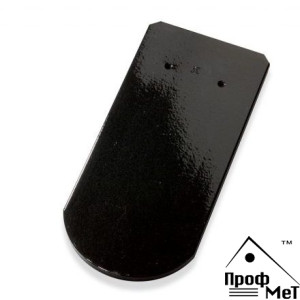 Керамическая черепица Walther Biberschwanzziegel Черный вулканический Авангард глазурь