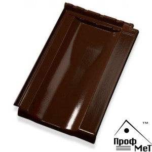 Керамическая черепица Jacobi Z10 благородный коричневый, ангоб