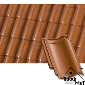 Керамическая черепица Roben Piemont медный