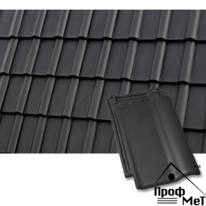 Керамическая черепица Roben Piemont антрацит ангоба