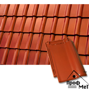 Керамическая черепица Roben Piemont каштановая ангоба благородная (marron)